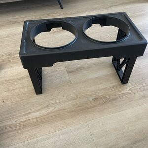 Black Elevated Pet Feeder Stand